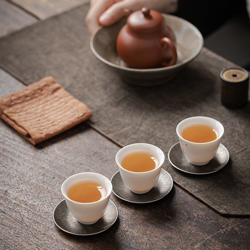 Alloy Vintage Teacup CoasteraccessoiresAnyee TeaAlloy Vintage Teacup Coaster