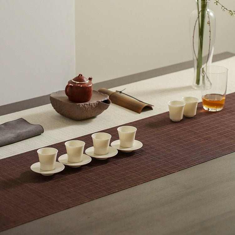 Bamboo Woven Tea Mat and Cup PadsAnyee TeaBamboo Woven Tea Mat and Cup PadsLength: 30cm, width: 60cm