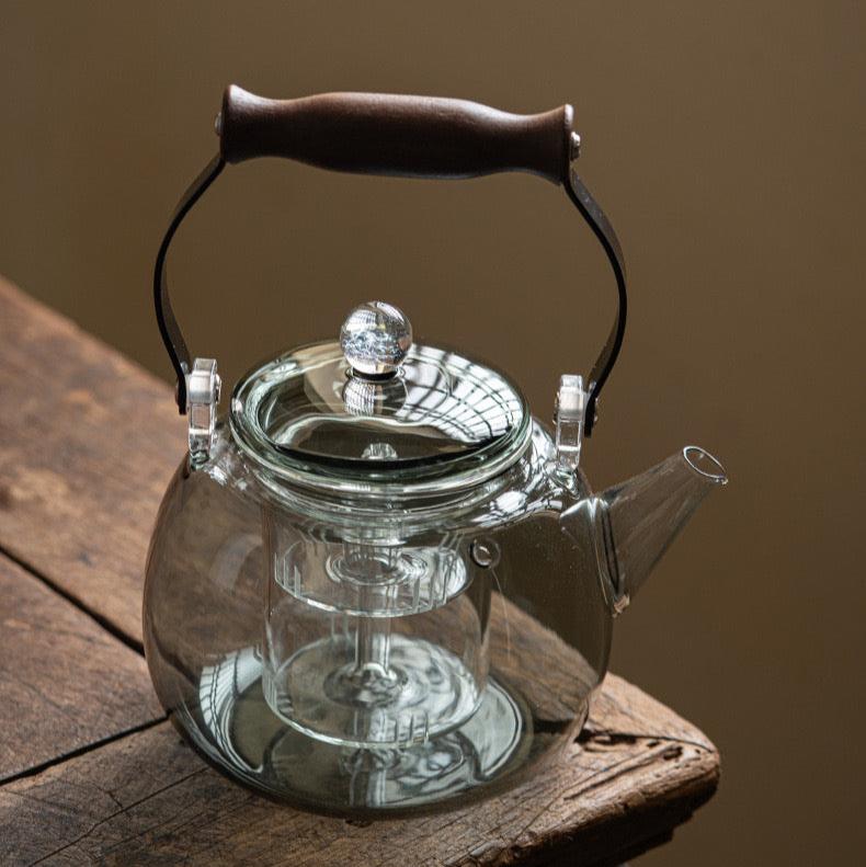 Boiling Teapot Device for Electric Ceramic Stoves with Wood - grained HandleteapotsAnyee TeaBoiling Teapot Device for Electric Ceramic Stoves with Wood - grained Handle