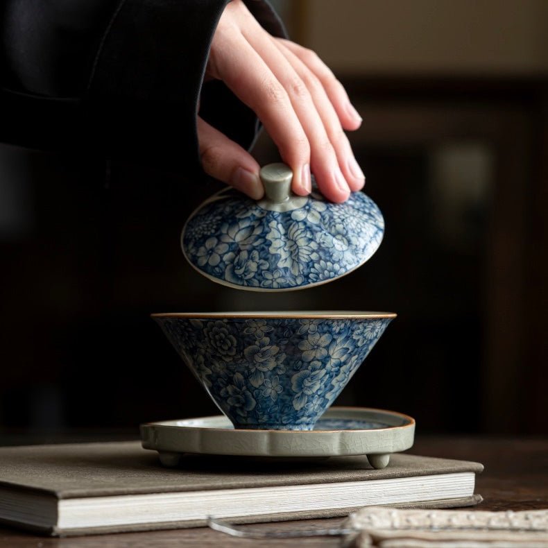 Celadon Sansai Vintage Bucket GaiwanTeacupsAnyee TeaCeladon Sansai Vintage Bucket Gaiwan