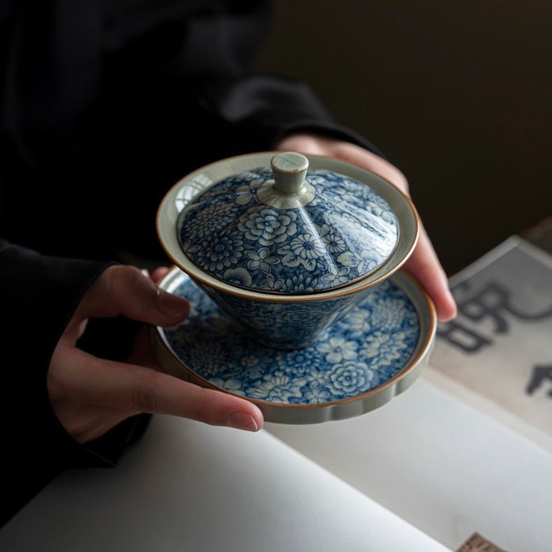 Celadon Sansai Vintage Bucket GaiwanTeacupsAnyee TeaCeladon Sansai Vintage Bucket Gaiwan