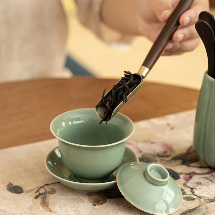 Celadon Tea Ceremony Tools Tea Clip Tea Pen Teaspoon Tea Knife Tea Supplies Six - piece Set ToolsaccessoiresAnyee TeaCeladon Tea Ceremony Tools Tea Clip Tea Pen Teaspoon Tea Knife Tea Supplies Six - piece Set Tools