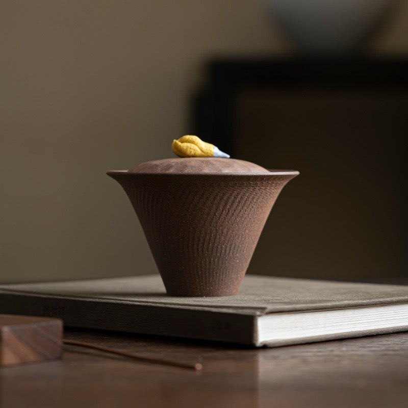 Coarse Pottery Gaiwan of Old Rock ClayGaiwanAnyee TeaCoarse Pottery Gaiwan of Old Rock Clay