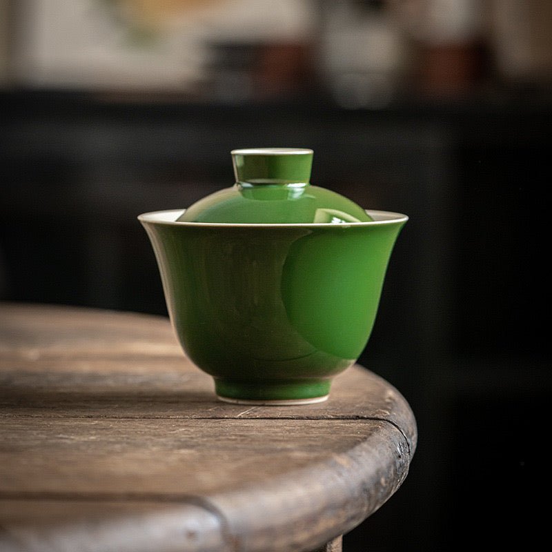 Colorful Gaiwan Ceramic Tea BowlGaiwanAnyee TeaColorful Gaiwan Ceramic Tea BowlGreen