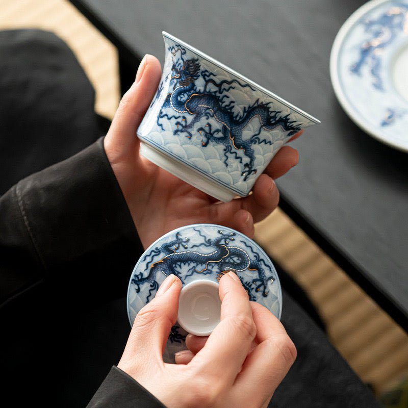 Colorful Golden Dragon Pattern GaiwanGaiwanAnyee TeaColorful Golden Dragon Pattern Gaiwan