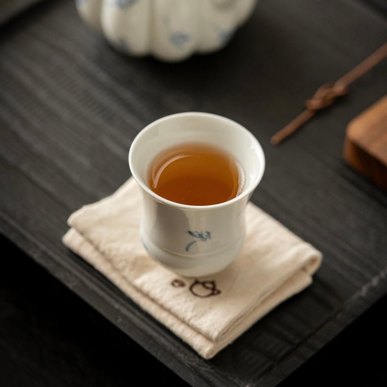 Hand - painted Orchid Ceramic TeacupTeacupsAnyee TeaHand - painted Orchid Ceramic Teacup
