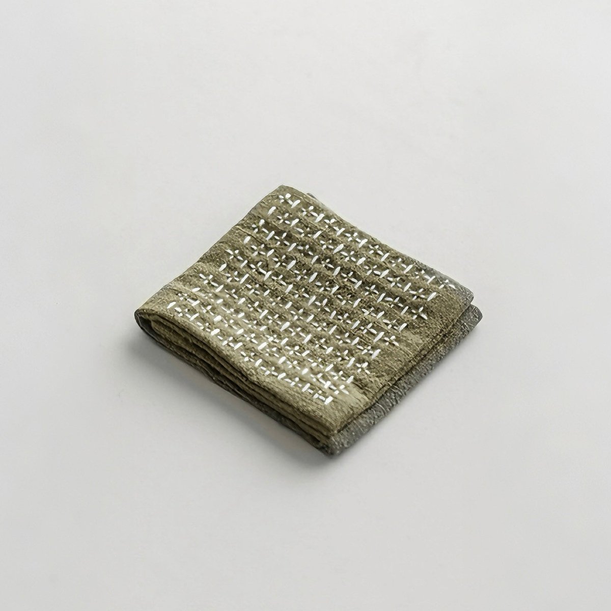 Hand Sewn Cross Stitched Cotton Linen Tea TowelaccessoiresAnyee TeaHand Sewn Cross Stitched Cotton Linen Tea TowelLight green