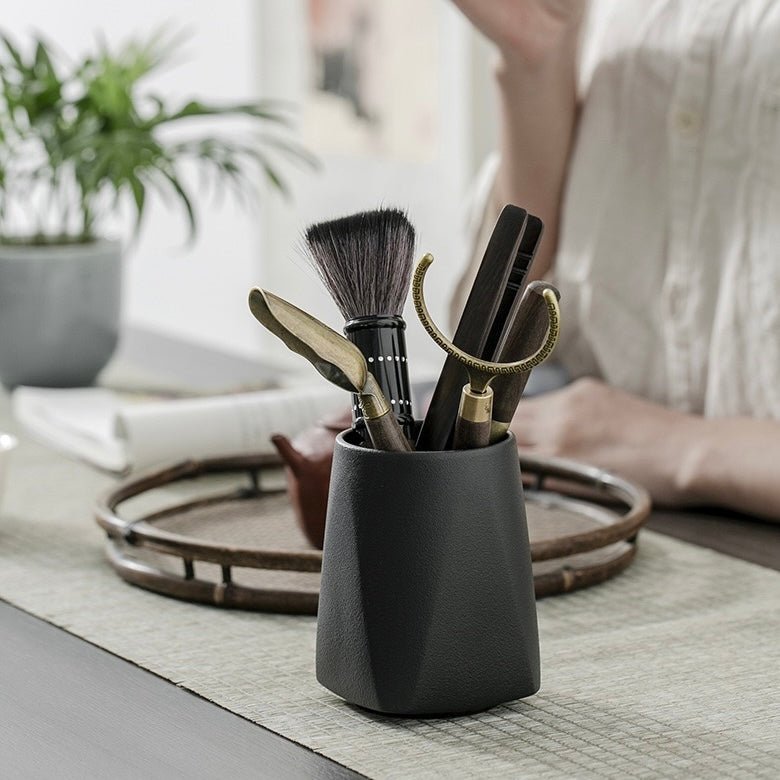 The Six Gentlemen of Tea Ceremony Black Sandalwood Solid Wood Tea Making AccessoriesAnyee TeaThe Six Gentlemen of Tea Ceremony Black Sandalwood Solid Wood Tea Making Accessories