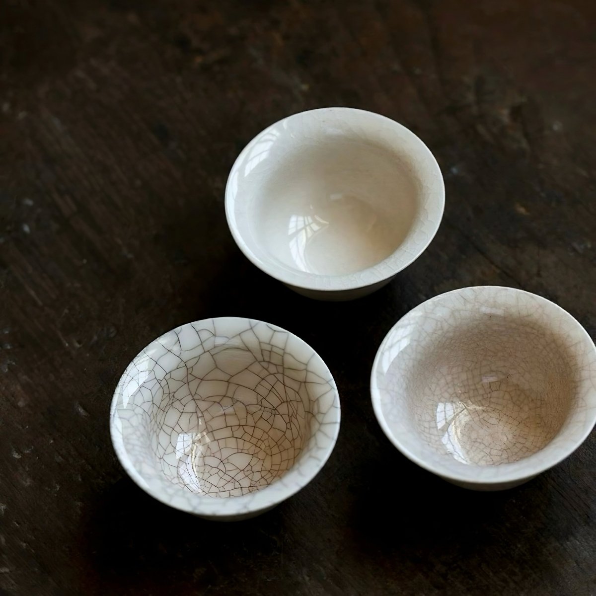The Zhang Kiln Crackled, Nourishable, Beige Colored Handmade TeacupTeacupsAnyee TeaThe Zhang Kiln Crackled, Nourishable, Beige Colored Handmade Teacup
