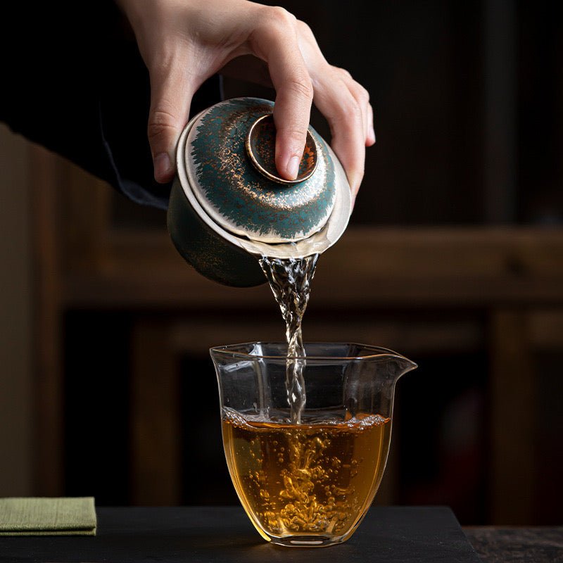 Turquoise Green Gilded GaiwanGaiwanAnyee TeaTurquoise Green Gilded Gaiwan
