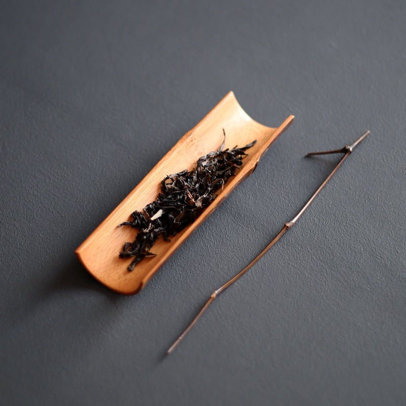 Zen Vintage Carbonised Tea Rule Tea Needle with Bamboo SectionsaccessoiresAnyee TeaZen Vintage Carbonised Tea Rule Tea Needle with Bamboo Sections