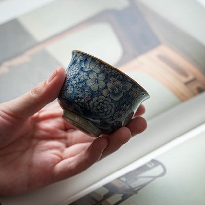 Celadon Vintage Single High Grade Old Clay Master Cup Teacups