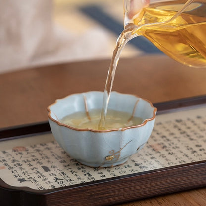 Teacups Made of Original Mine Clay from the Five Famous Kilns Gift Box Packaging