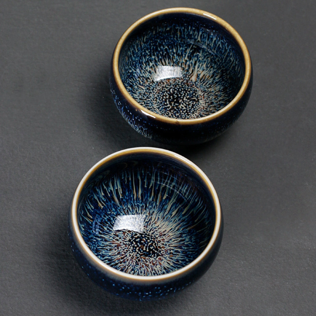 Kiln-transformed Starry Sky Drawn-out Jianzhan Tea Cup