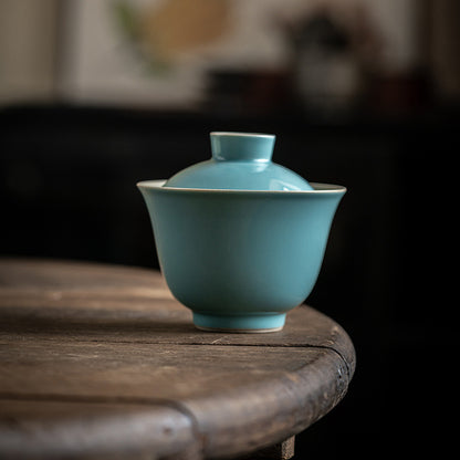 Colorful Gaiwan ceramic tea bowl