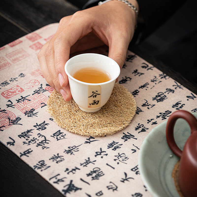 Loofah Heat-insulating Teacup Coaster