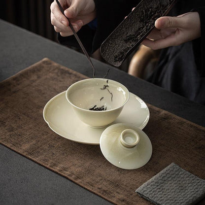 Ash-Glazed Gaiwan and Cups