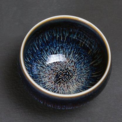 Kiln-transformed Starry Sky Drawn-out Jianzhan Tea Cup