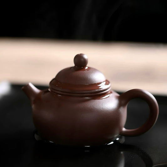 Graceful Heaven Huzhi Bottom Groove Qing Yixing Teapot