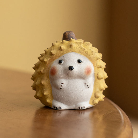 Yixing Original Purple Clay Durian Hedgehog Tea Pet Decoration