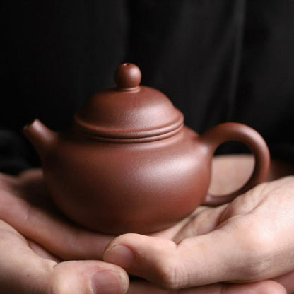 Graceful Heaven Huzhi Bottom Groove Qing Yixing Teapot