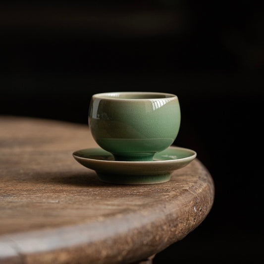 Vintage Yue Kiln Celadon Teacup