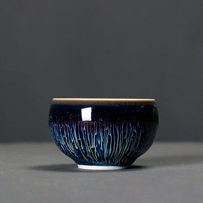 Kiln-transformed Starry Sky Drawn-out Jianzhan Tea Cup