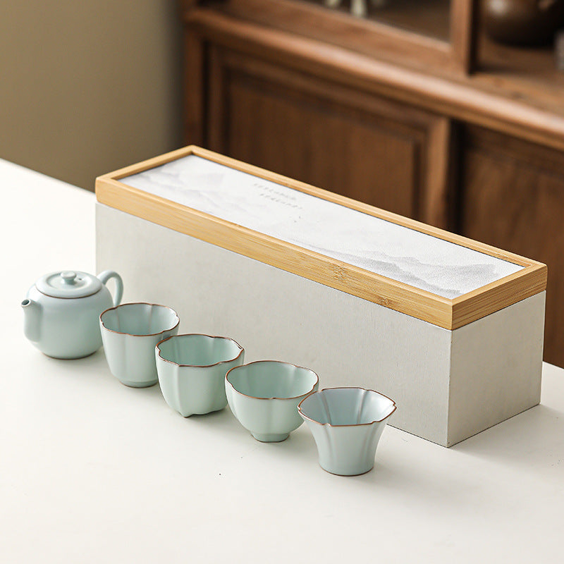 Ru Kiln Tea Set With Gift Box