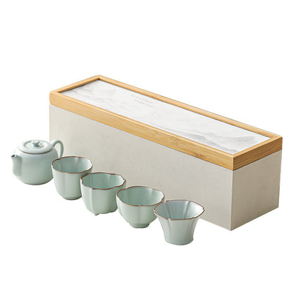 Ru Kiln Tea Set With Gift Box