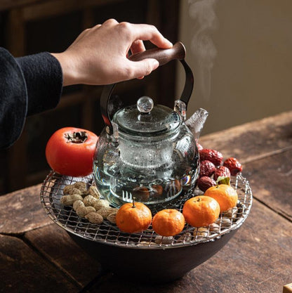 Boiling Teapot Device for Electric Ceramic Stoves with Wood - grained HandleteapotsAnyee TeaBoiling Teapot Device for Electric Ceramic Stoves with Wood - grained Handle