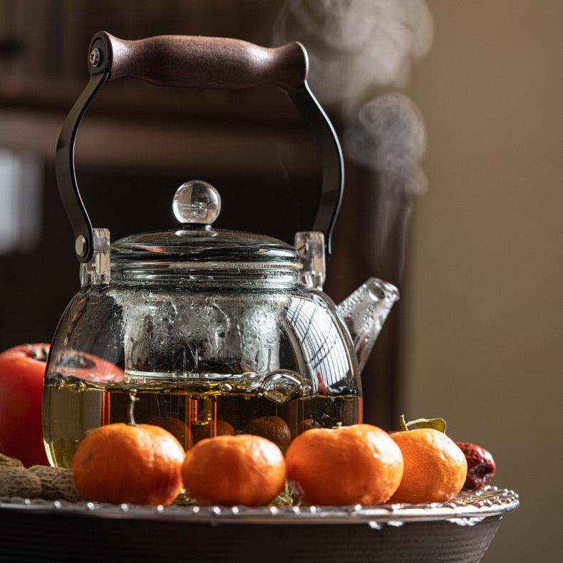 Boiling Teapot Device for Electric Ceramic Stoves with Wood - grained HandleteapotsAnyee TeaBoiling Teapot Device for Electric Ceramic Stoves with Wood - grained Handle