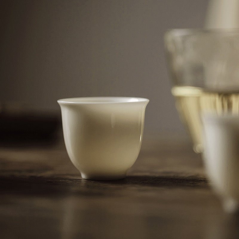 Dehua Pure White Porcelain TeacupTeacupsAnyee TeaDehua Pure White Porcelain Teacup