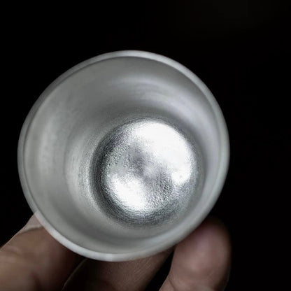 Handmade Ultra - thin Thin - bodied Gilded - silver TeacupTeacupsAnyee TeaHandmade Ultra - thin Thin - bodied Gilded - silver Teacup