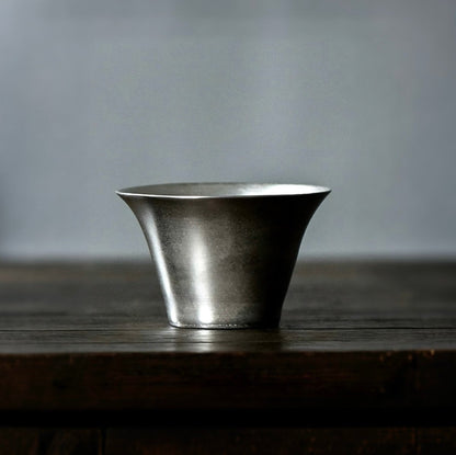 Handmade Ultra - thin Thin - bodied Gilded - silver TeacupTeacupsAnyee TeaHandmade Ultra - thin Thin - bodied Gilded - silver Teacup
