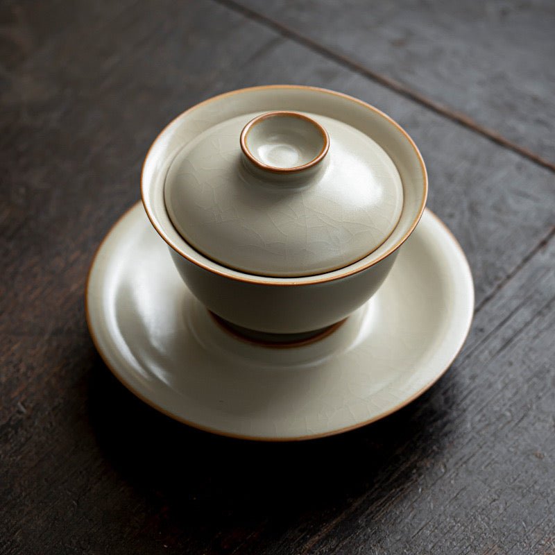 Ivory Colored Ruyao Three Element GaiwanGaiwanAnyee TeaIvory Colored Ruyao Three Element Gaiwan