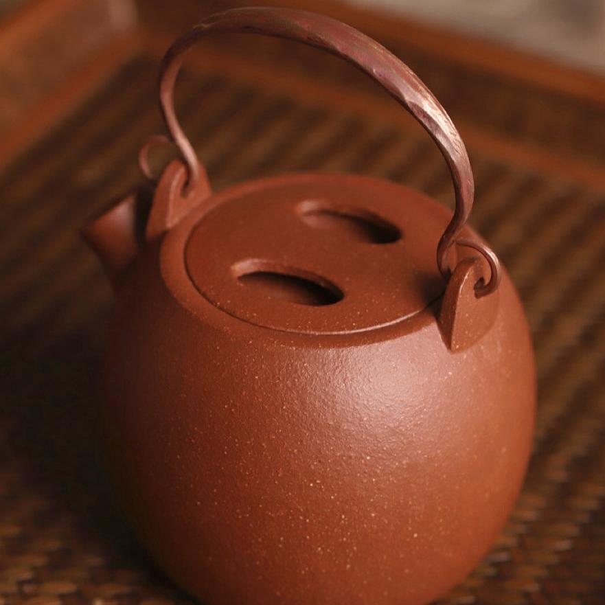 Piggy - shaped Delight Jiangpo Red Clay Yixing Teapotyixing teapotAnyee TeaPiggy - shaped Delight Jiangpo Red Clay Yixing Teapot