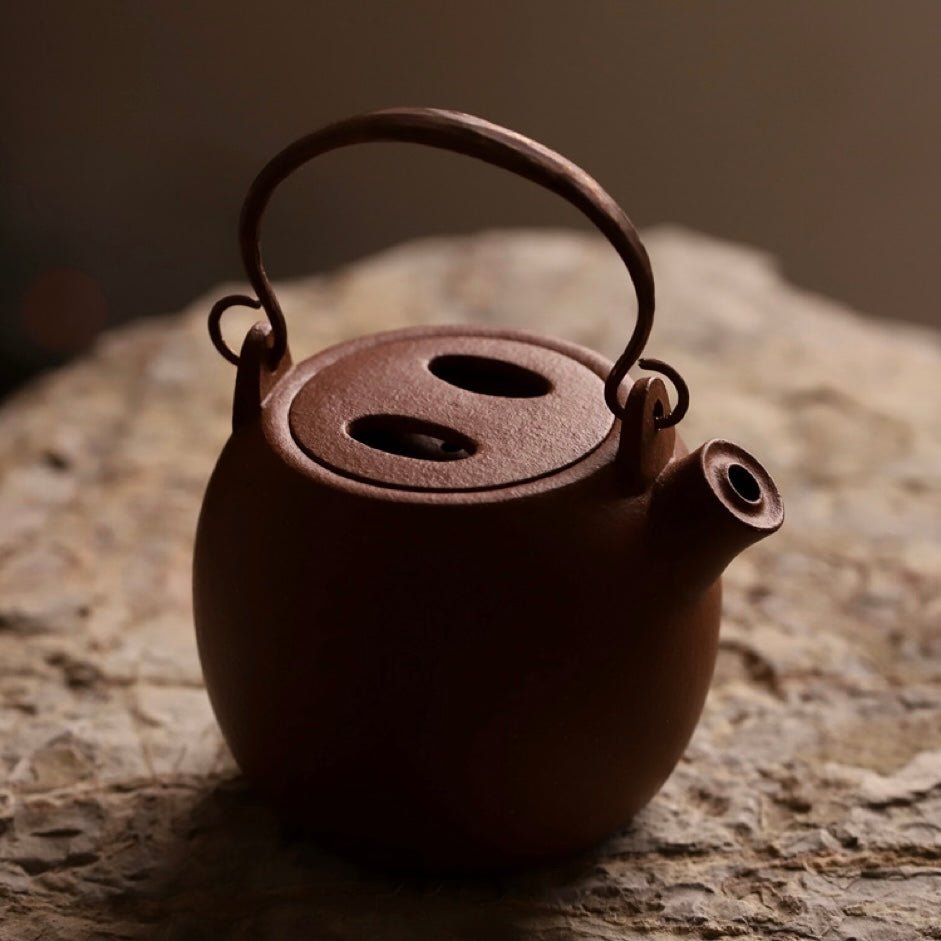 Piggy - shaped Delight Jiangpo Red Clay Yixing Teapotyixing teapotAnyee TeaPiggy - shaped Delight Jiangpo Red Clay Yixing Teapot