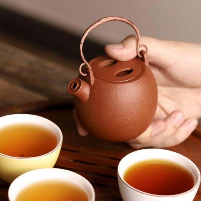 Piggy - shaped Delight Jiangpo Red Clay Yixing Teapotyixing teapotAnyee TeaPiggy - shaped Delight Jiangpo Red Clay Yixing Teapot