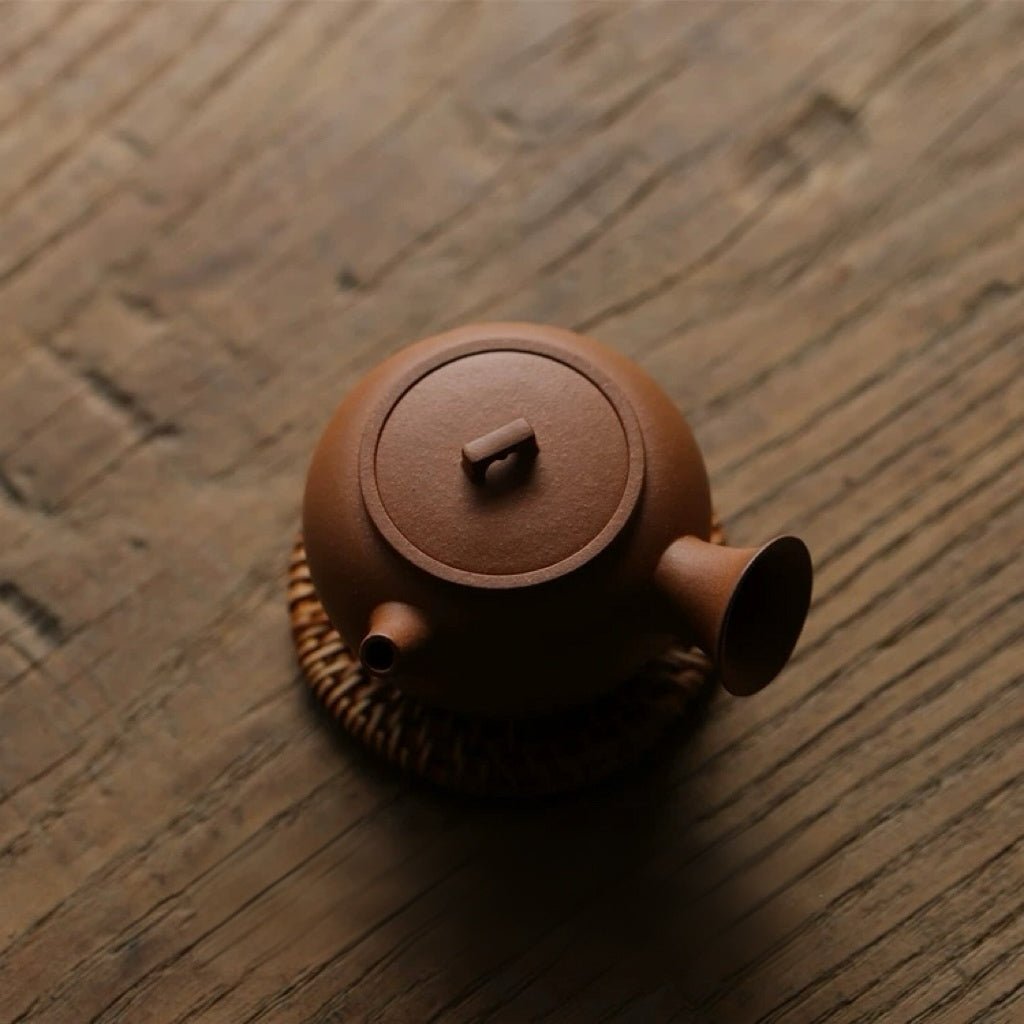 Tang Style Feather Huang Jiangpo Yixing Teapotyixing teapotAnyee TeaTang Style Feather Huang Jiangpo Yixing Teapot
