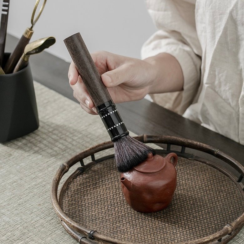 The Six Gentlemen of Tea Ceremony Black Sandalwood Solid Wood Tea Making AccessoriesAnyee TeaThe Six Gentlemen of Tea Ceremony Black Sandalwood Solid Wood Tea Making Accessories