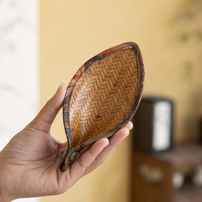 Two Piece Chinese Style Bamboo Woven Tea Utensils for Waking and Dividing TeaAnyee TeaTwo Piece Chinese Style Bamboo Woven Tea Utensils for Waking and Dividing Tea