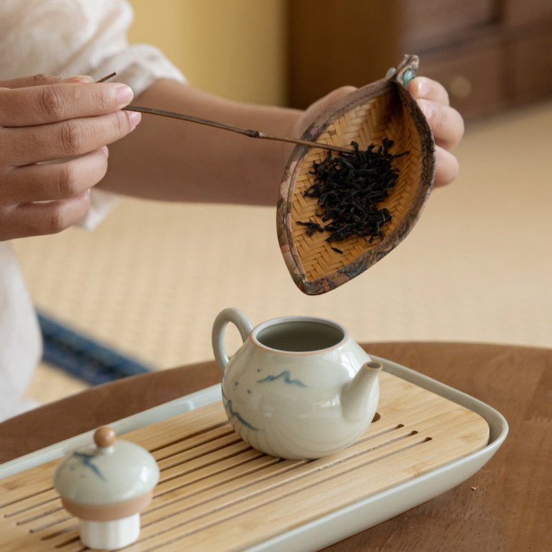 Two Piece Chinese Style Bamboo Woven Tea Utensils for Waking and Dividing TeaAnyee TeaTwo Piece Chinese Style Bamboo Woven Tea Utensils for Waking and Dividing Tea