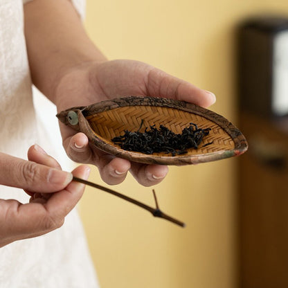 Two Piece Chinese Style Bamboo Woven Tea Utensils for Waking and Dividing TeaAnyee TeaTwo Piece Chinese Style Bamboo Woven Tea Utensils for Waking and Dividing Tea