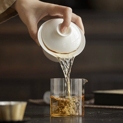 White Porcelain Gaiwan Teacup Tea BowlGaiwanAnyee TeaWhite Porcelain Gaiwan Teacup Tea Bowl