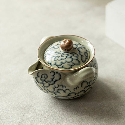 Xiangyun Handheld Teapot Retro Ceramic Gaiwan for Home UseteapotsAnyee TeaXiangyun Handheld Teapot Retro Ceramic Gaiwan for Home Use